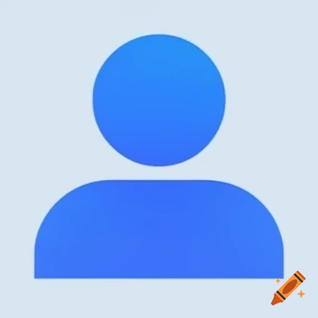Profile user interface design with blue theme