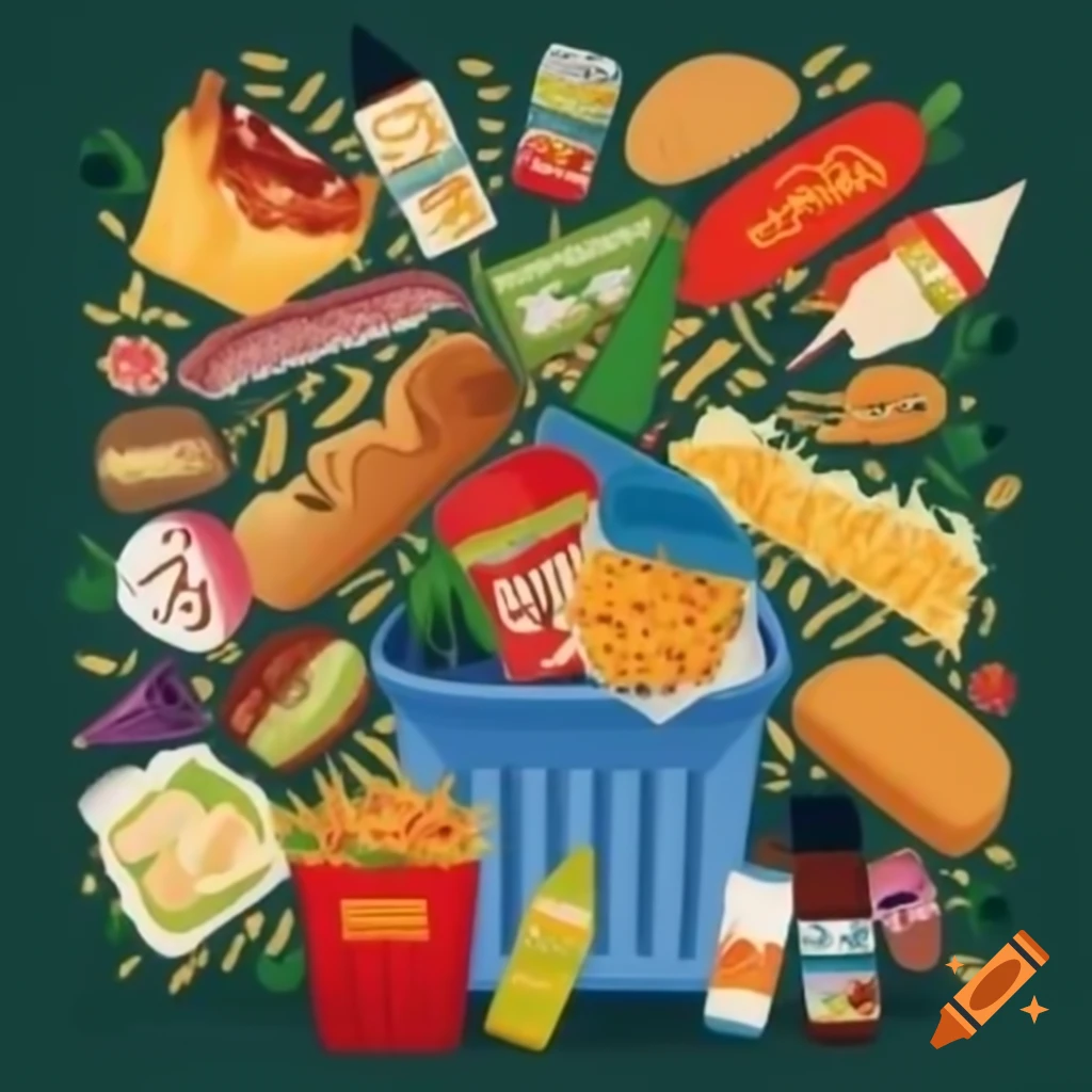 School food discarded in trash