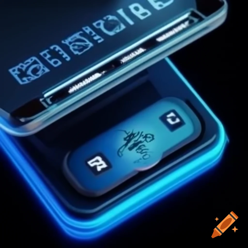 Close-up illustration of vintage IBM Simon smartphone highlighting clunky design and physical buttons