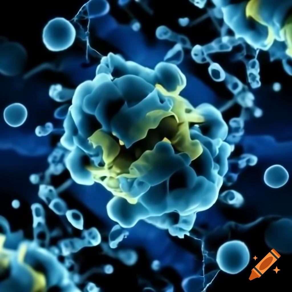 Molecular docking visualization showing interaction between molecules