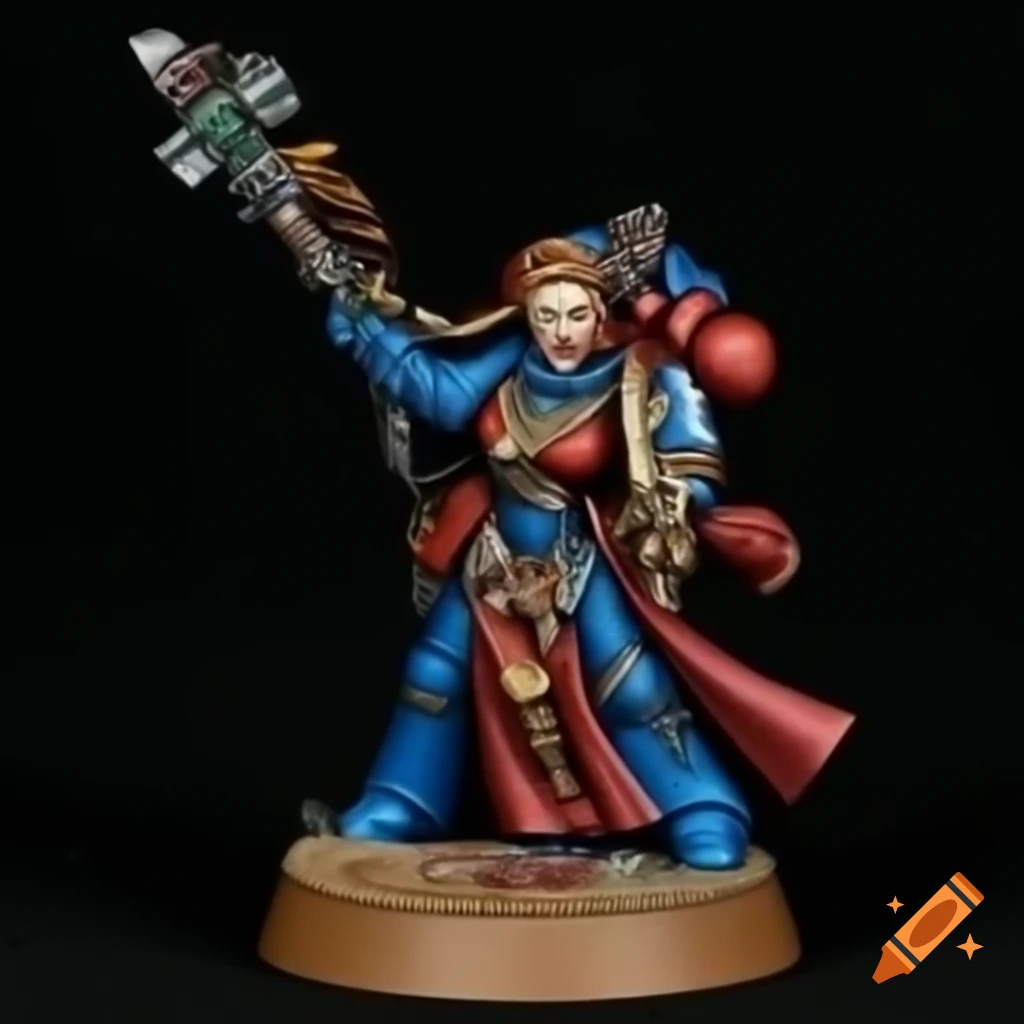 Warhammer 40K Sisters of Battle miniature from the Order of the Bloody Rose