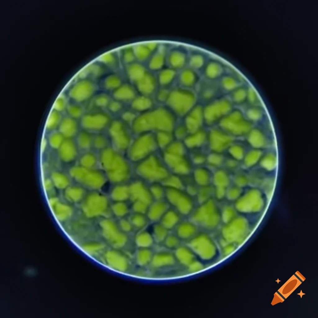 Bromine-Yeast Oxide viewed under microscope