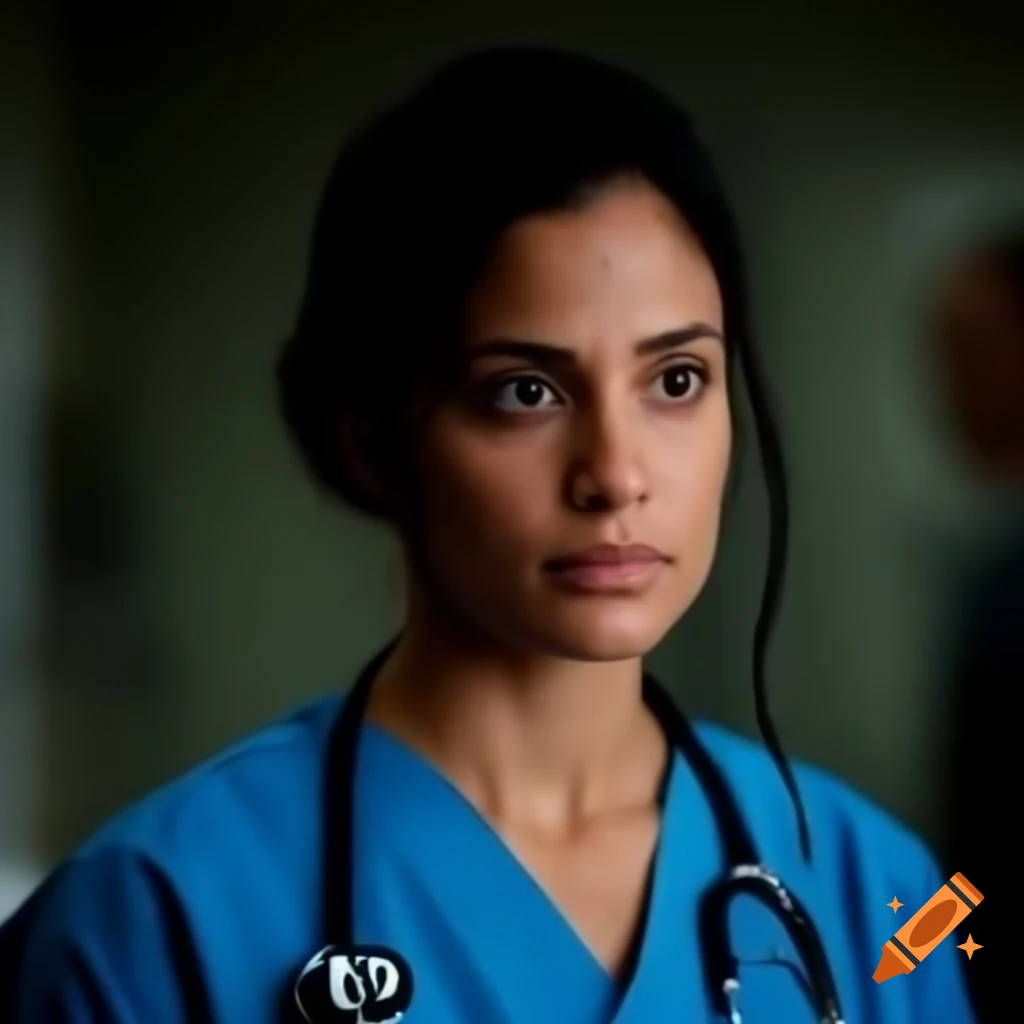 Determined medical resident holding stethoscope