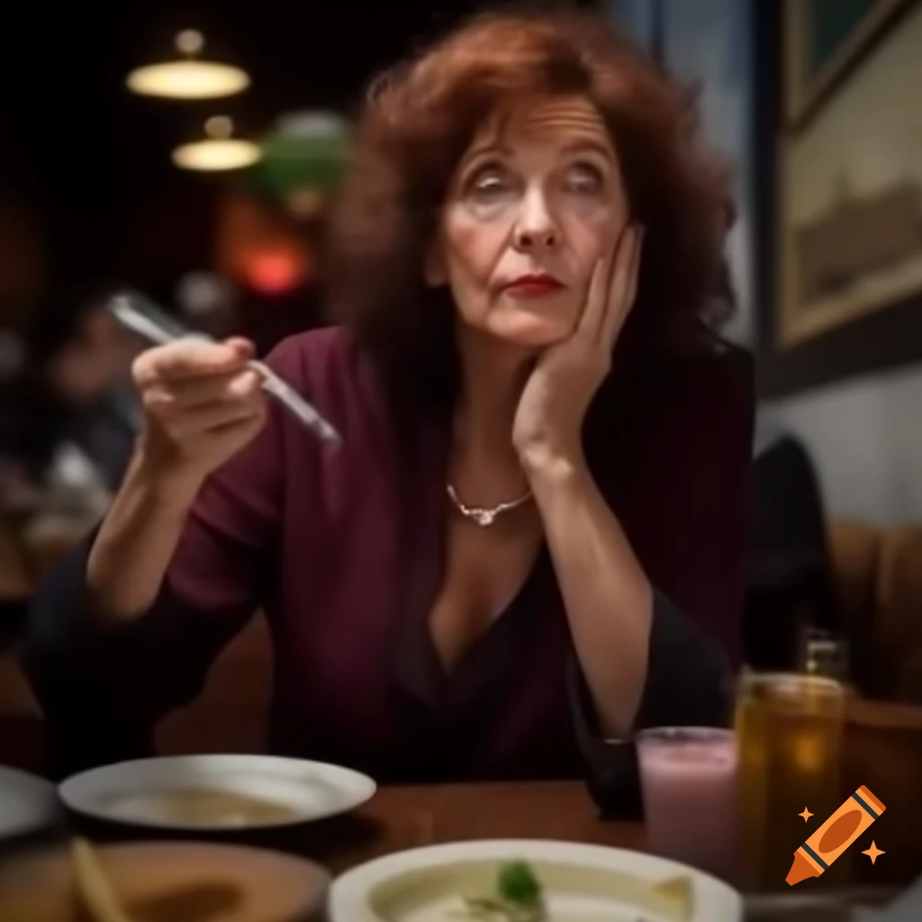 Woman at restaurant enjoying drinks