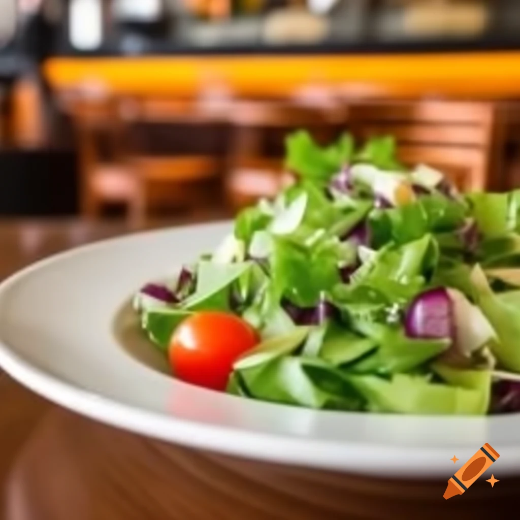 Healthy salad from a top restaurant