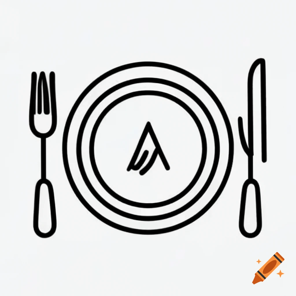 Fork, plate, and knife arranged on a table
