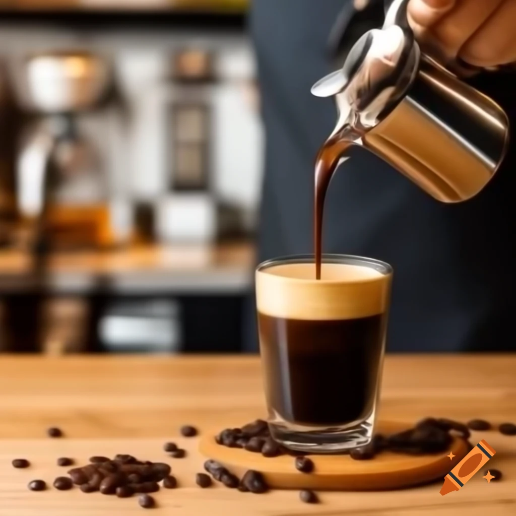 Espresso coffee with Warner Bros branding