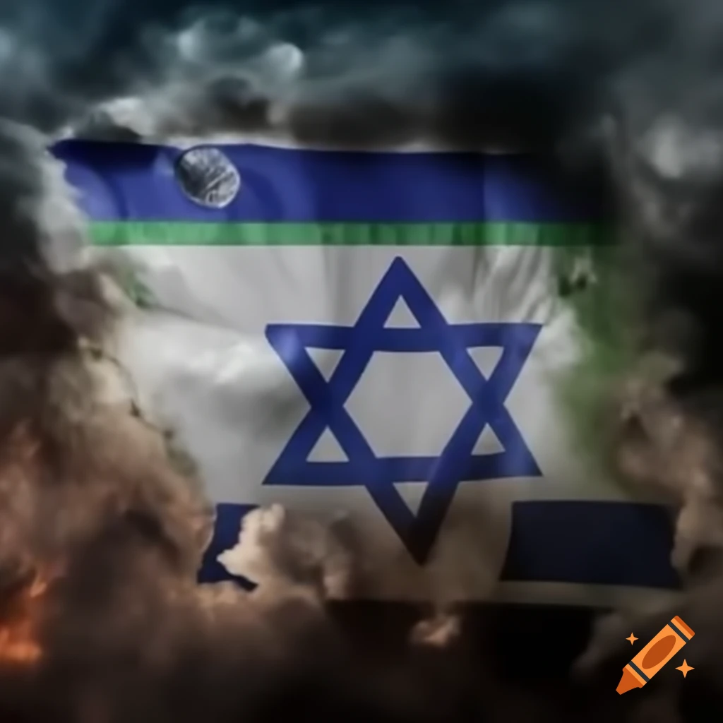 Military conflict scene depicting retaliation between nations