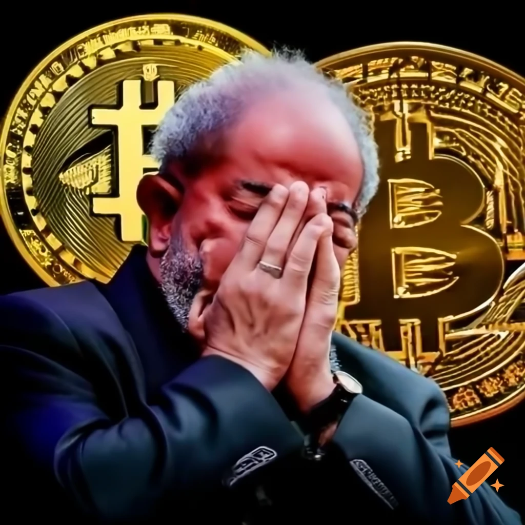 Brazilian President Lula reacting emotionally to Bitcoin price drop on  Craiyon