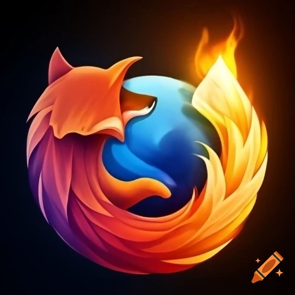 Firefox browser logo and interface