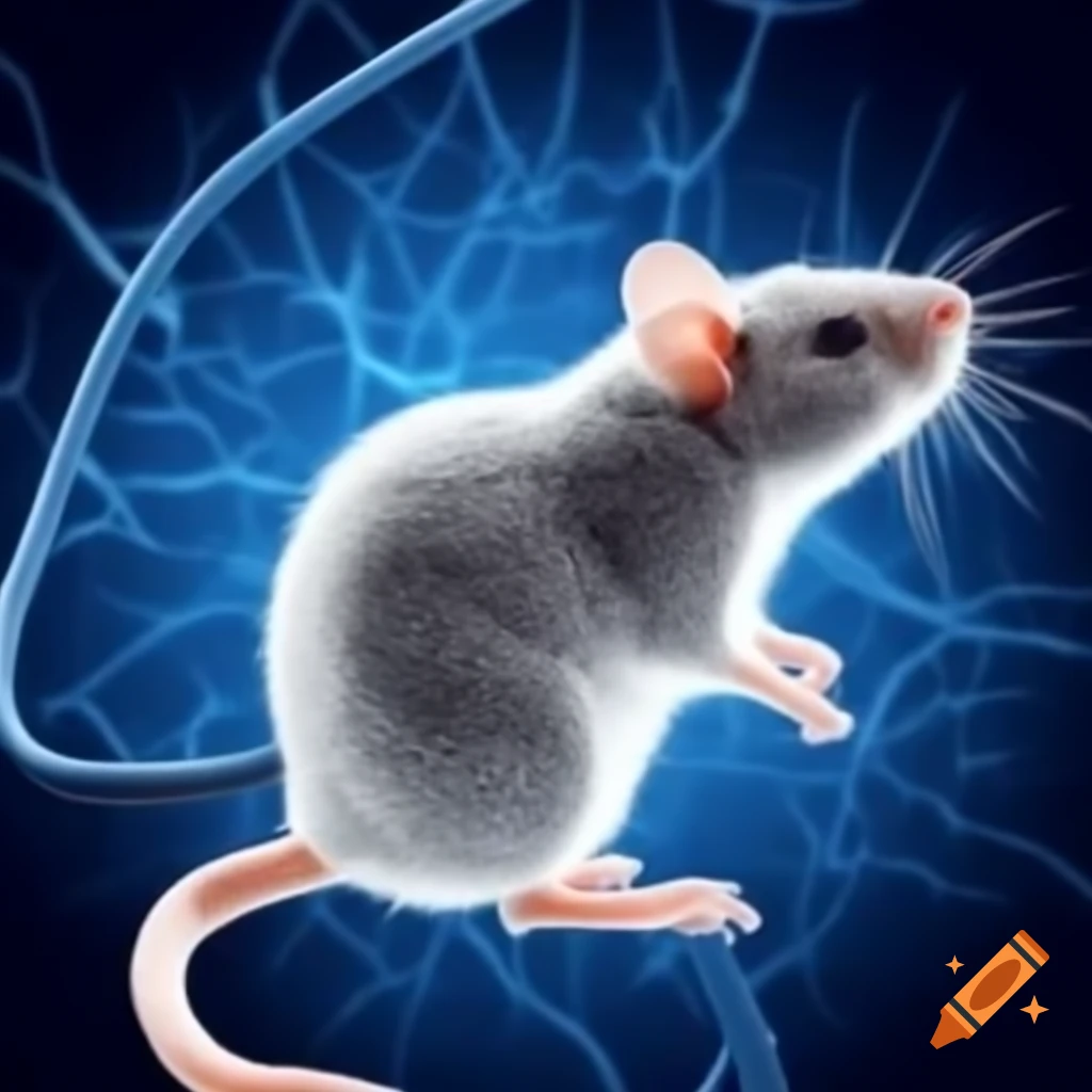 Mouse used in laboratory for disease research