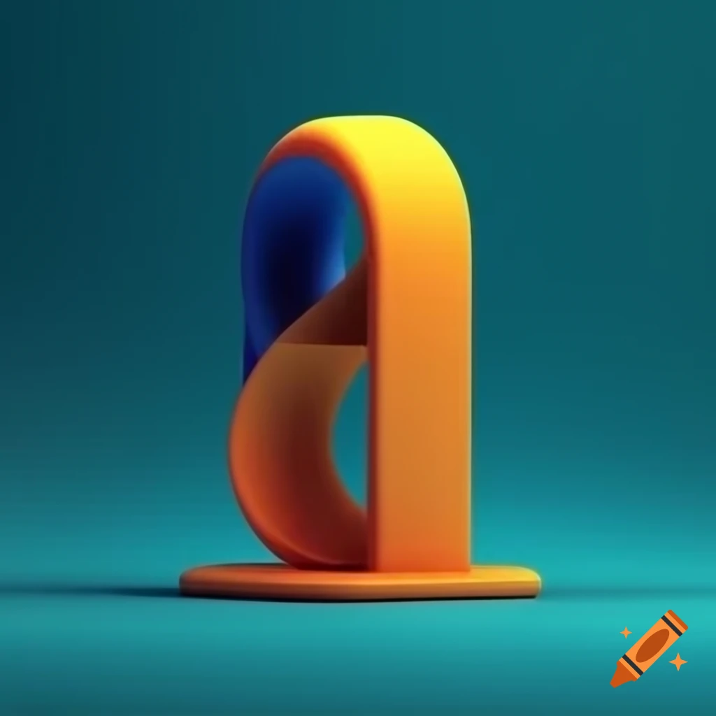 Abstract surreal minimalist sculpture in NFT art style