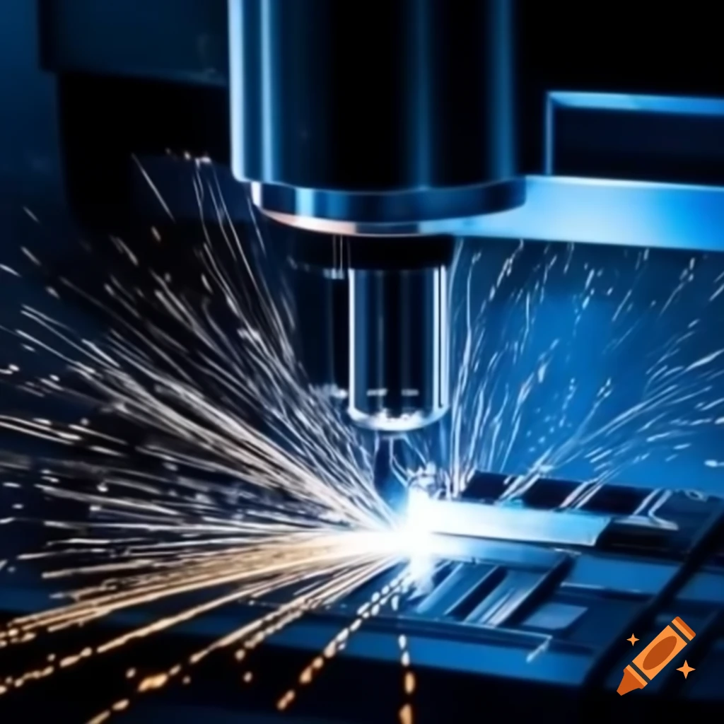 Fiber laser CNC machine cutting metal products