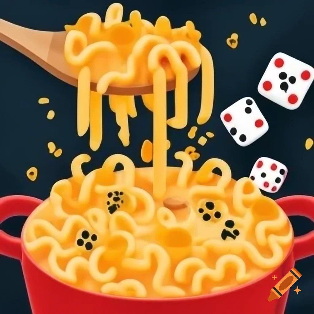 Macaroni and cheese made with dice-shaped pasta