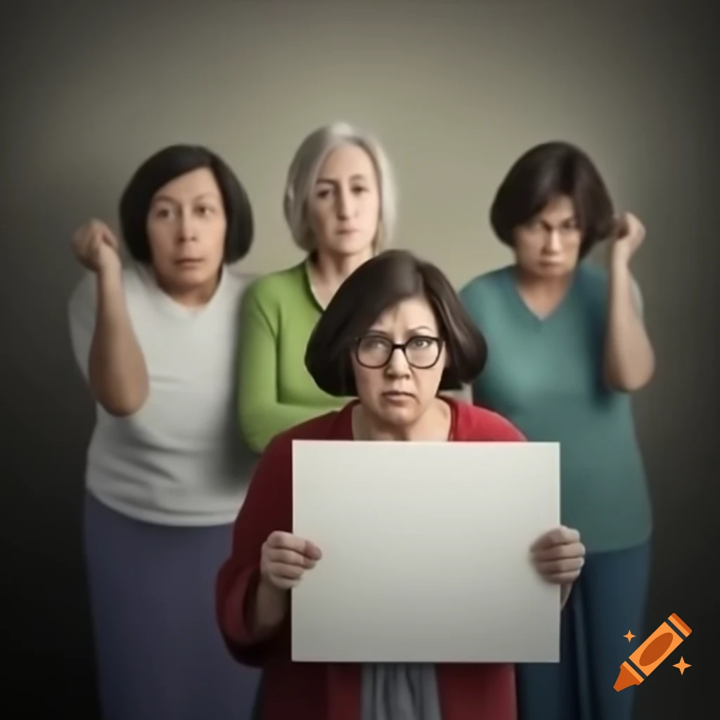 Concerned mothers holding a sign advocating for a cause related to twinks