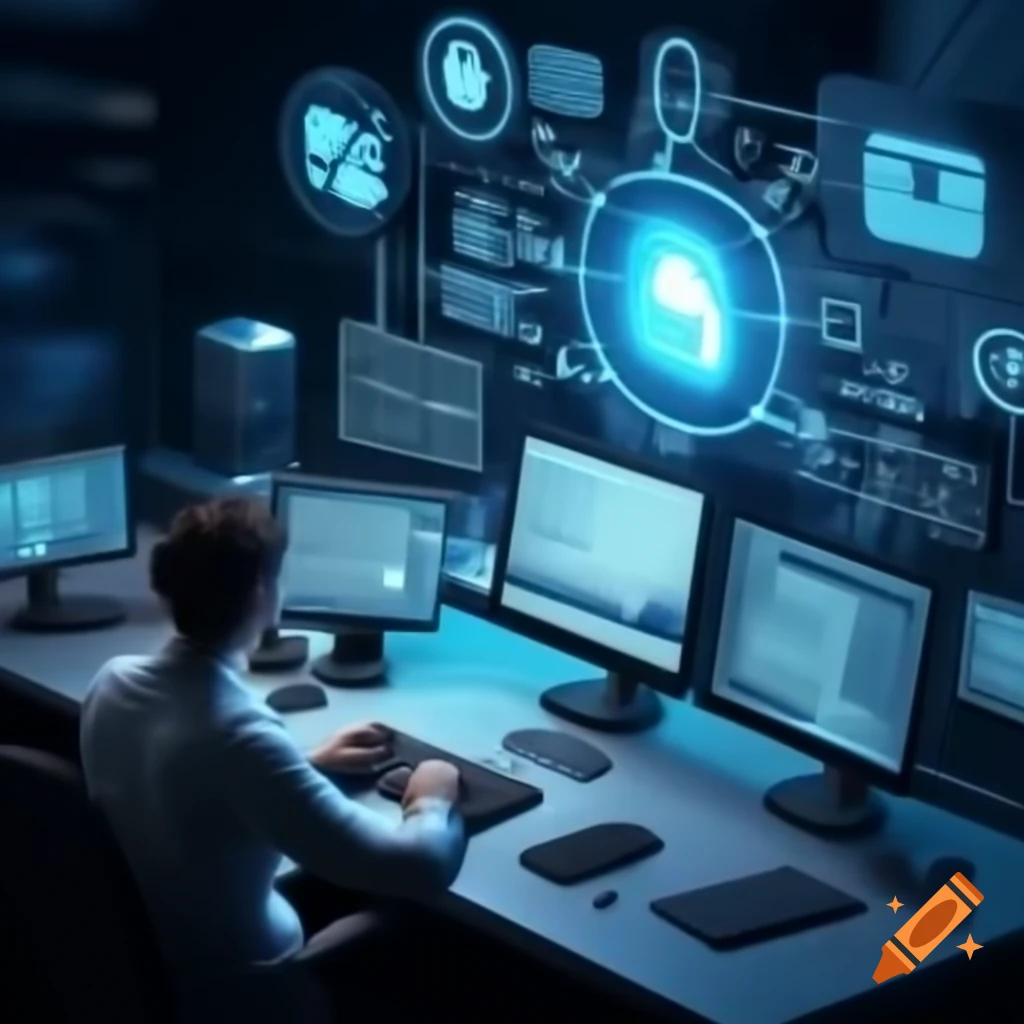 Data analysis with AI technology using computer and dashboard