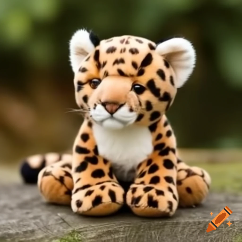 Cuddly wild panther animal
