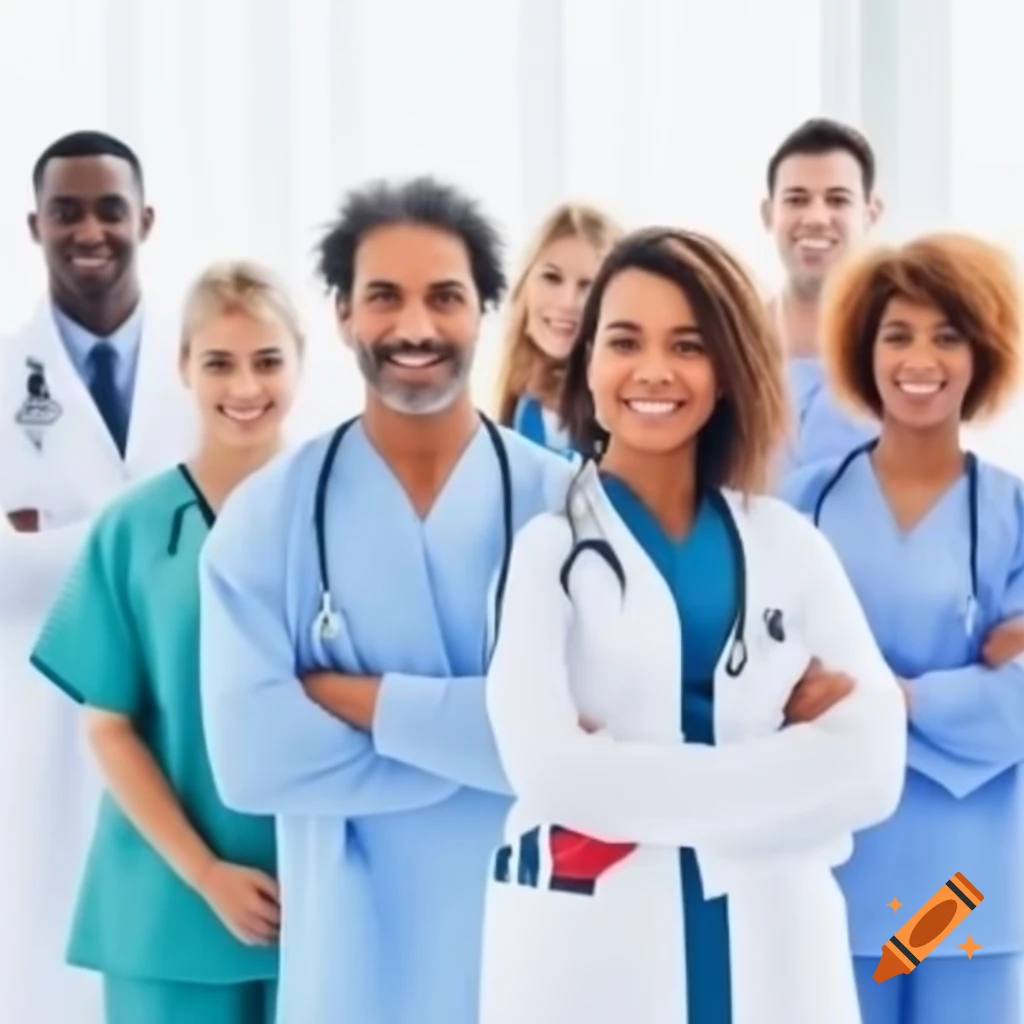 Group of medical professionals in a healthcare setting