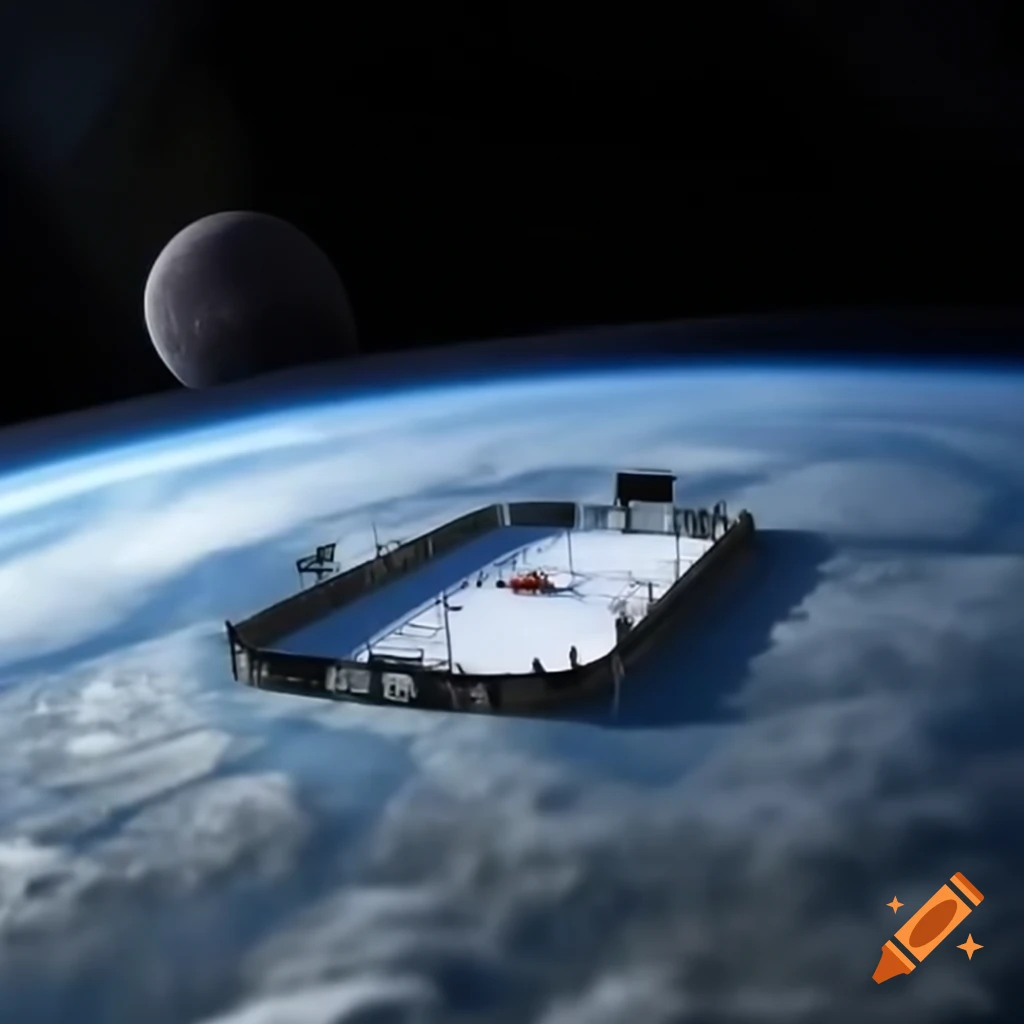 Largest hockey rink on a planet