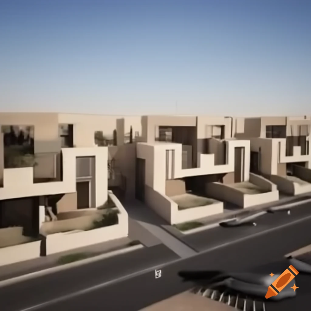 Modern urban architecture design for Sinai region in Egypt with Mycelium structures
