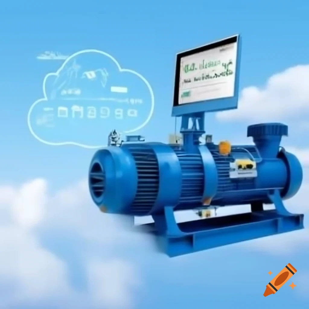 Centrifugal compressor with cloud data transfer and monitoring screen for maintenance