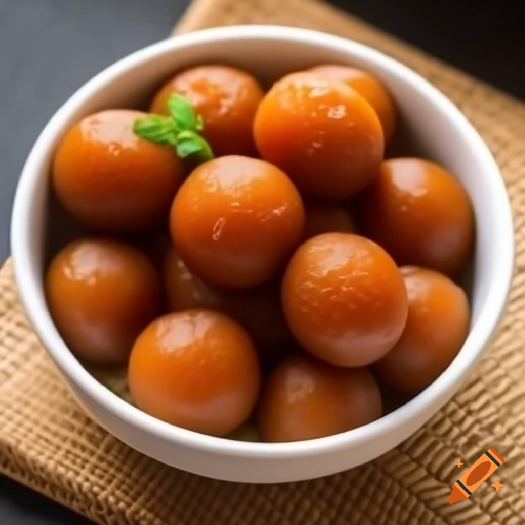 Delicious gulab jamun dessert