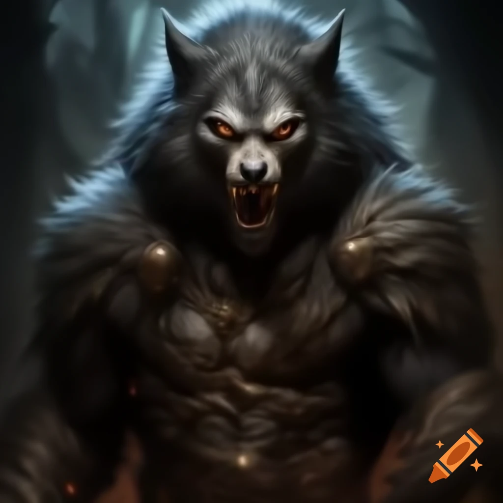 Cunning werewolf sorcerer with charismatic demeanor