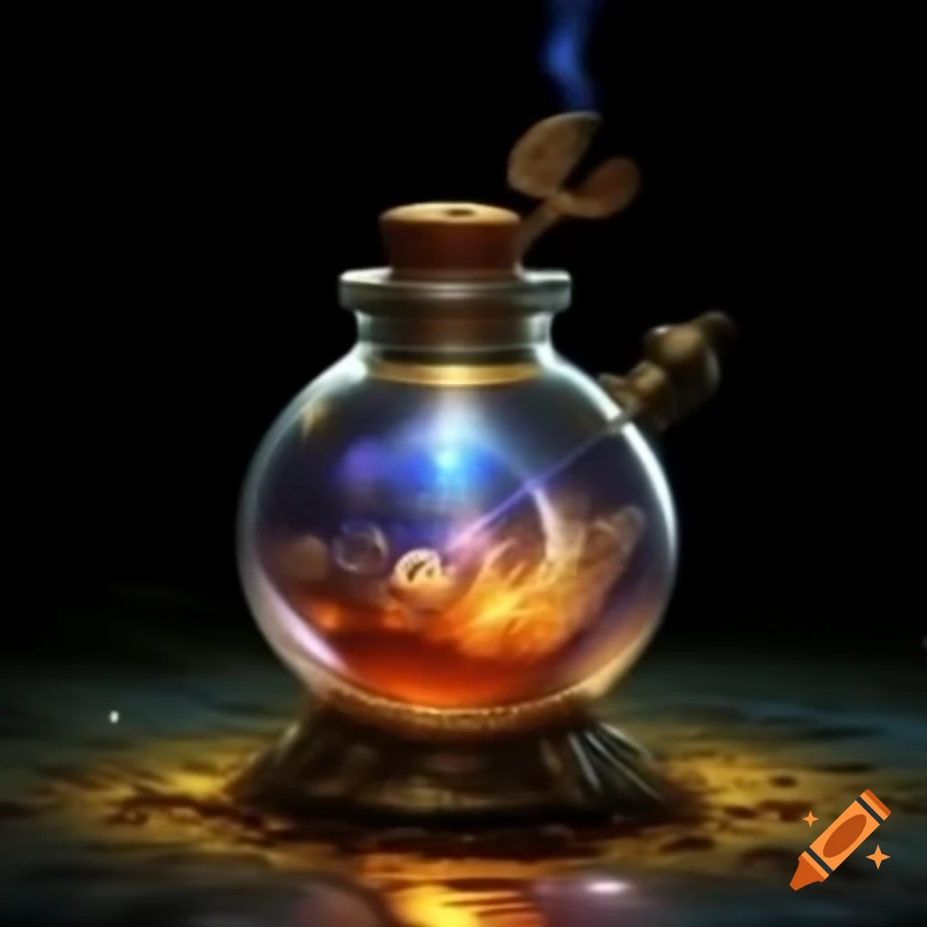 Magical potion representing different types of immortality