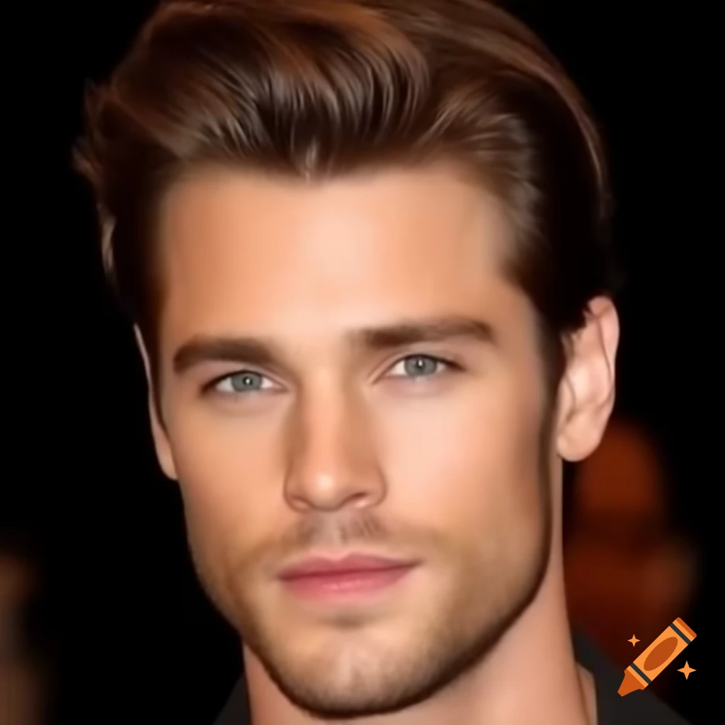 Man with wavy brown hair
