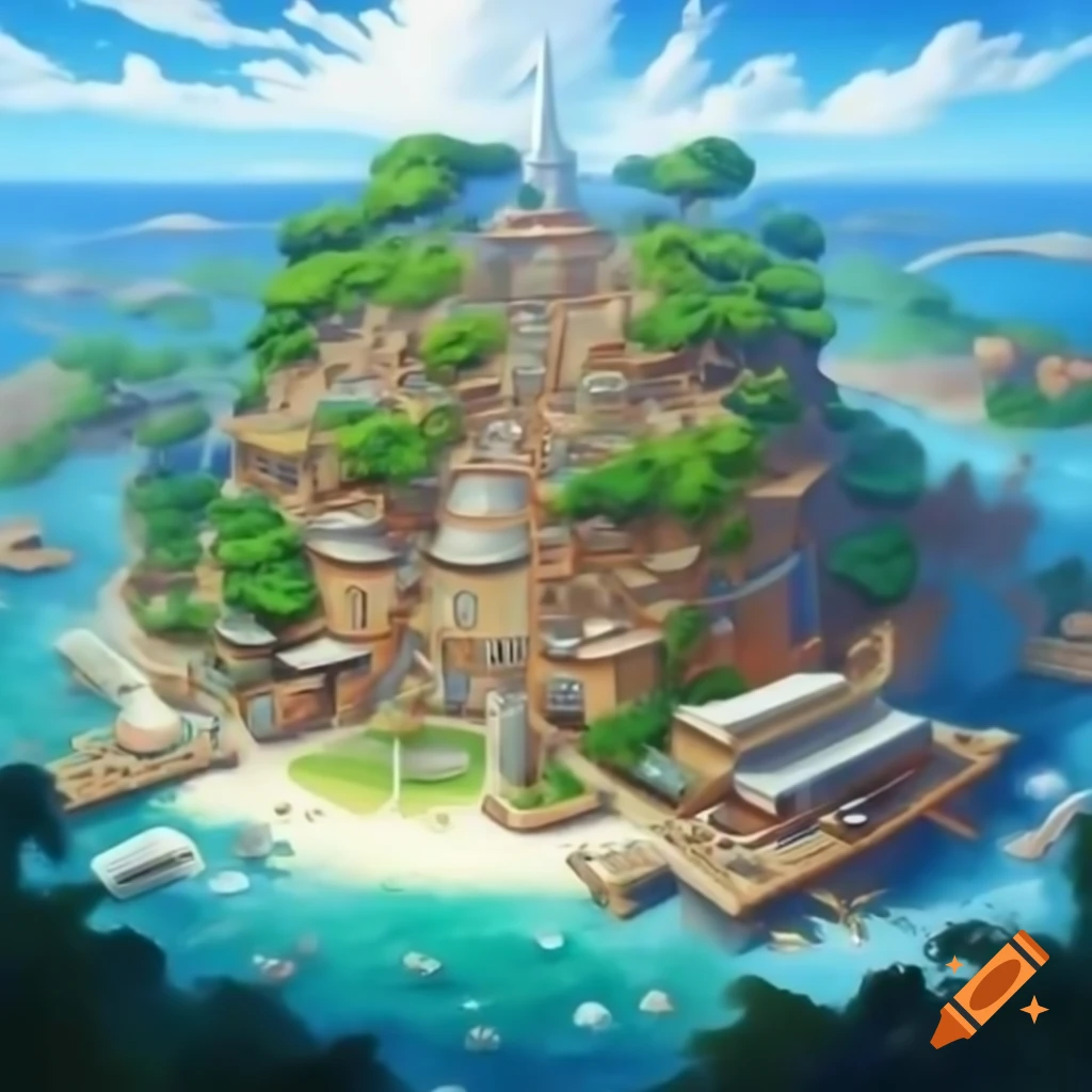 Pristine island with lush forest and stunning coastline inviting exploration