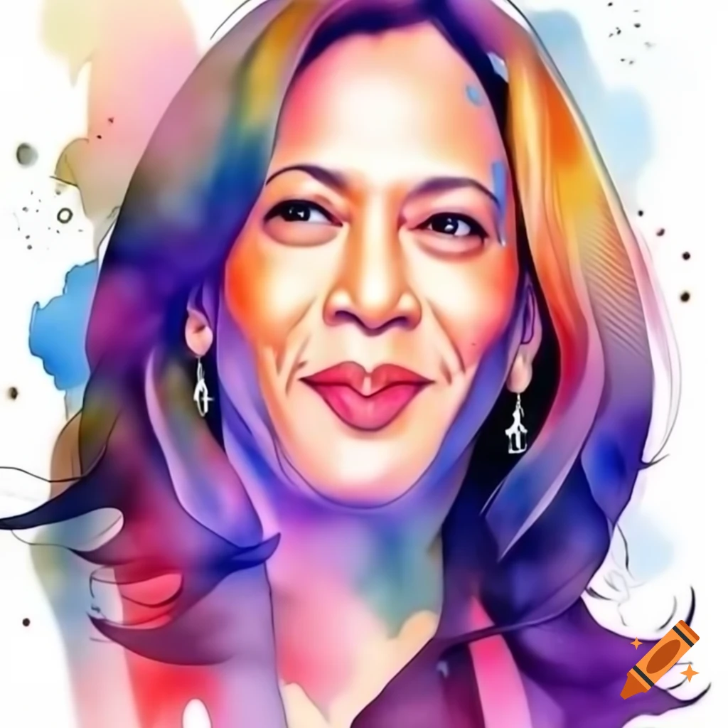 Empowering image of Kamala Harris