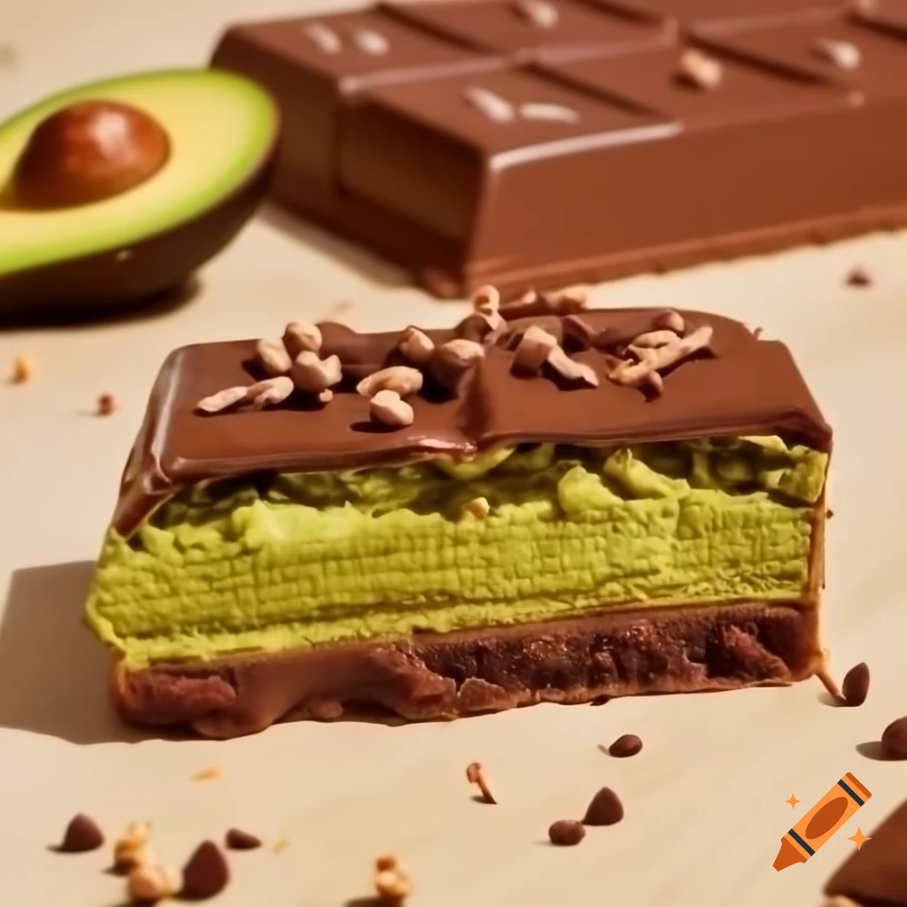 Avocado chocolate bar