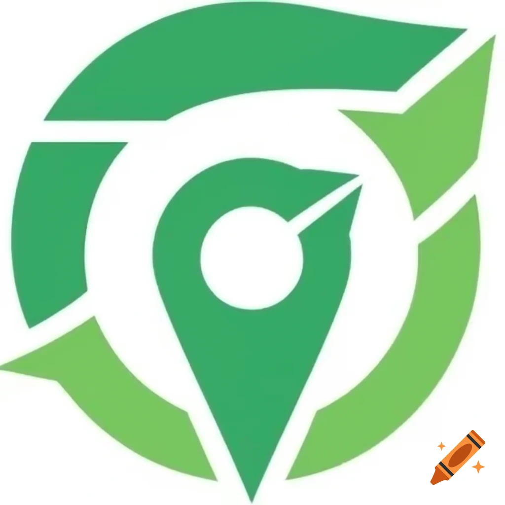 GPS route logo design