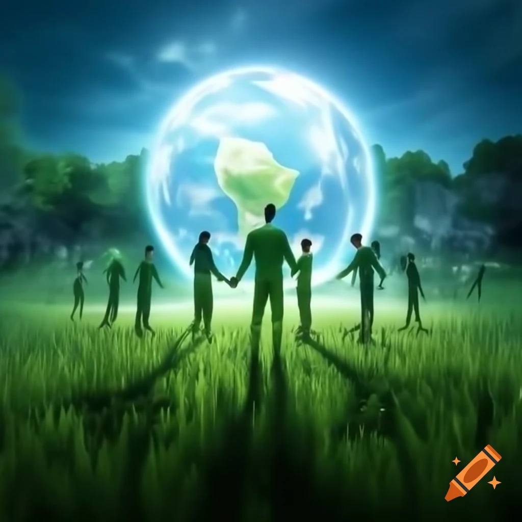 Environmental campaigners advocating for a healthier planet