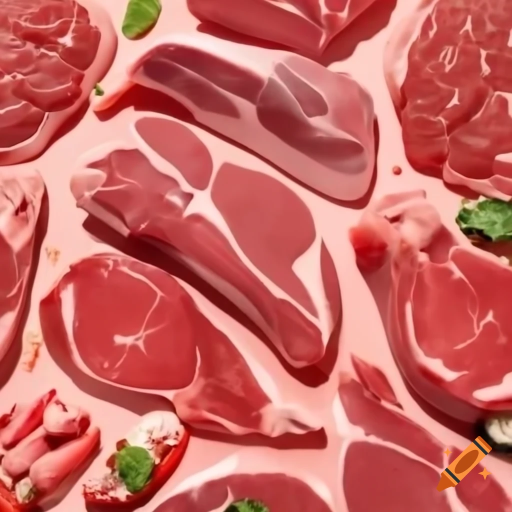 Presentation wallpaper showcasing various types of red meat for carnivore diet