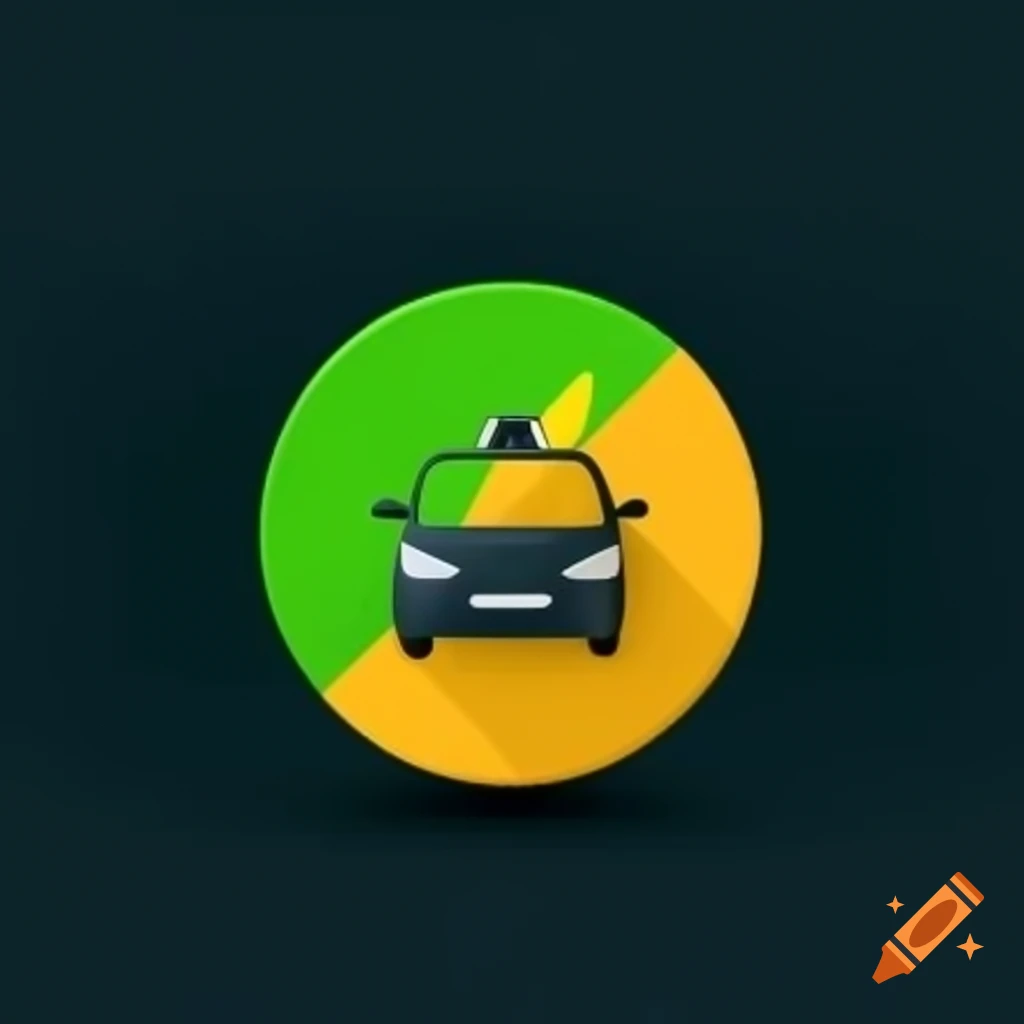 Sleek, modern app icon for taxi dealer app 'boookit' designed for Bhutan