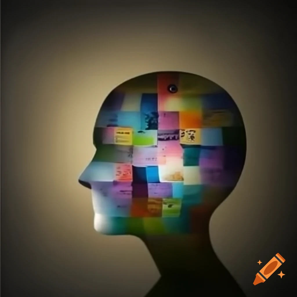 Creative photo cover design for psychology class