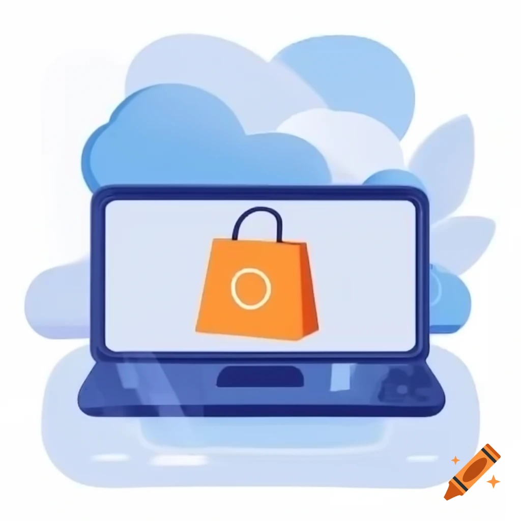 Online shopping experience with various products displayed