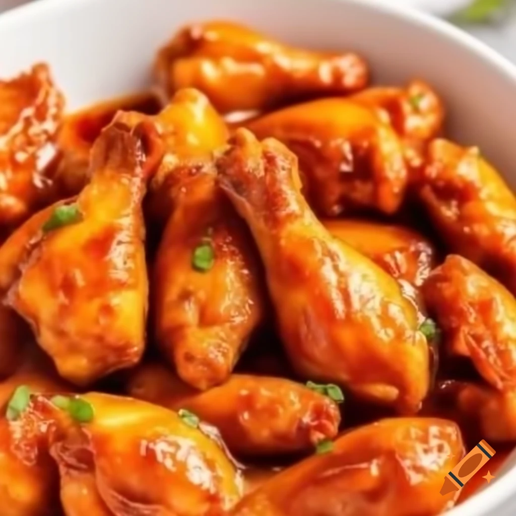 Bowl of 20 saucy chicken wings