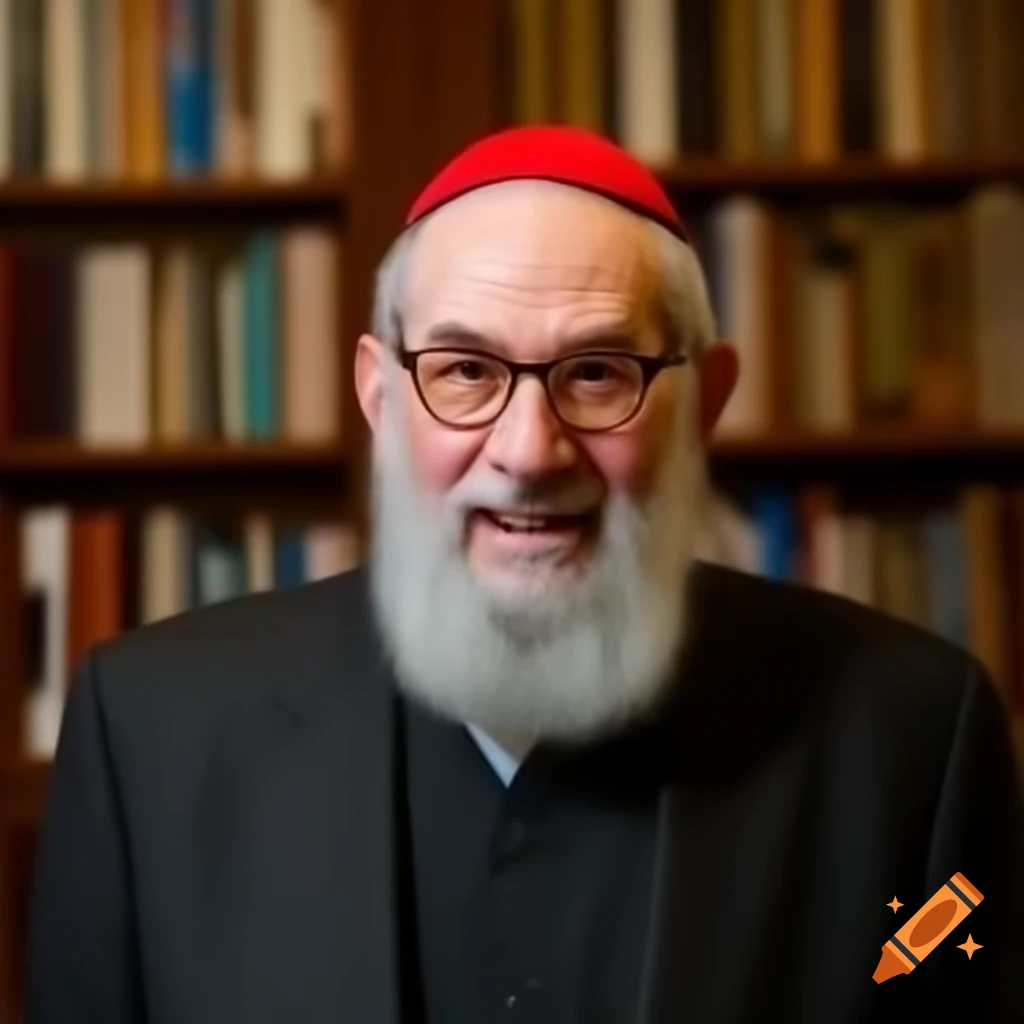 Jewish news reporter in action
