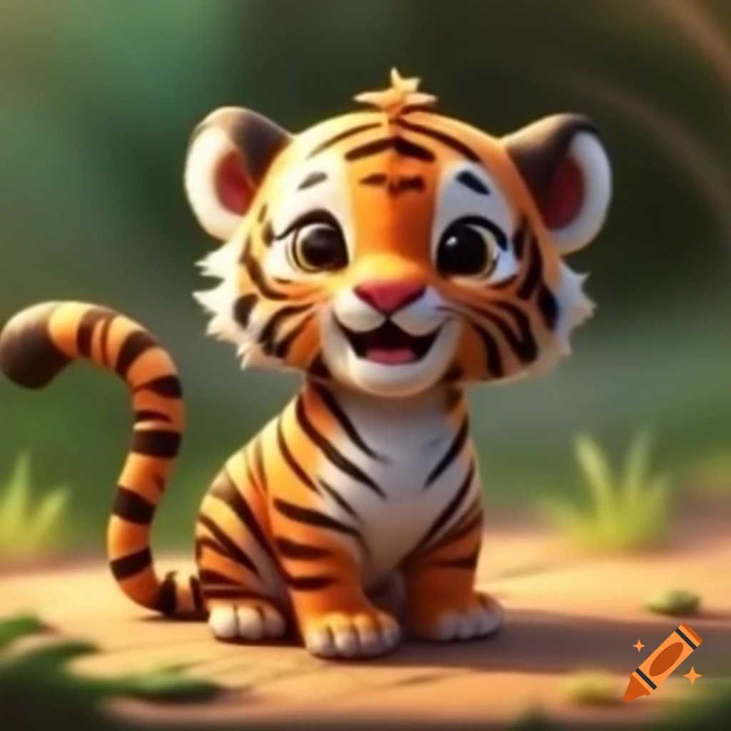 Cute tiger puppy