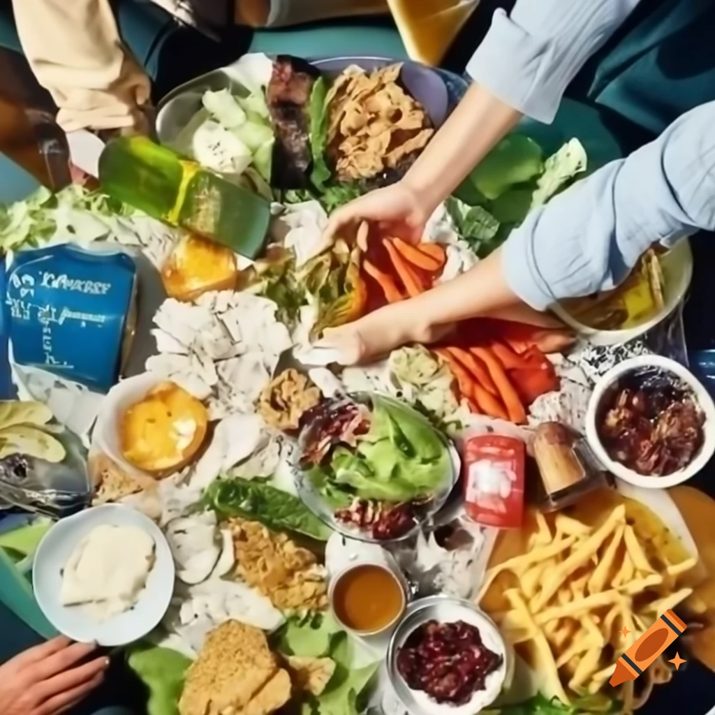 Discarded food scraps demonstrating food waste