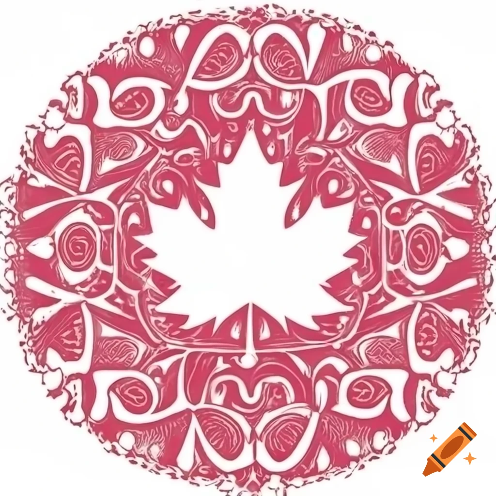 Logo design featuring maple leaf motif for e-commerce site selling cultural goods from British Columbia