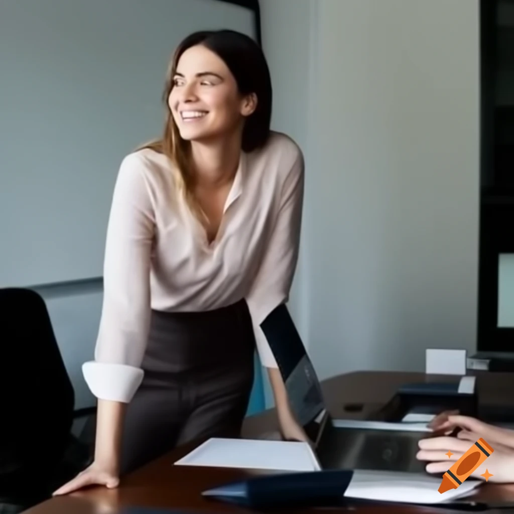 Female recruitment consultant in professional setting