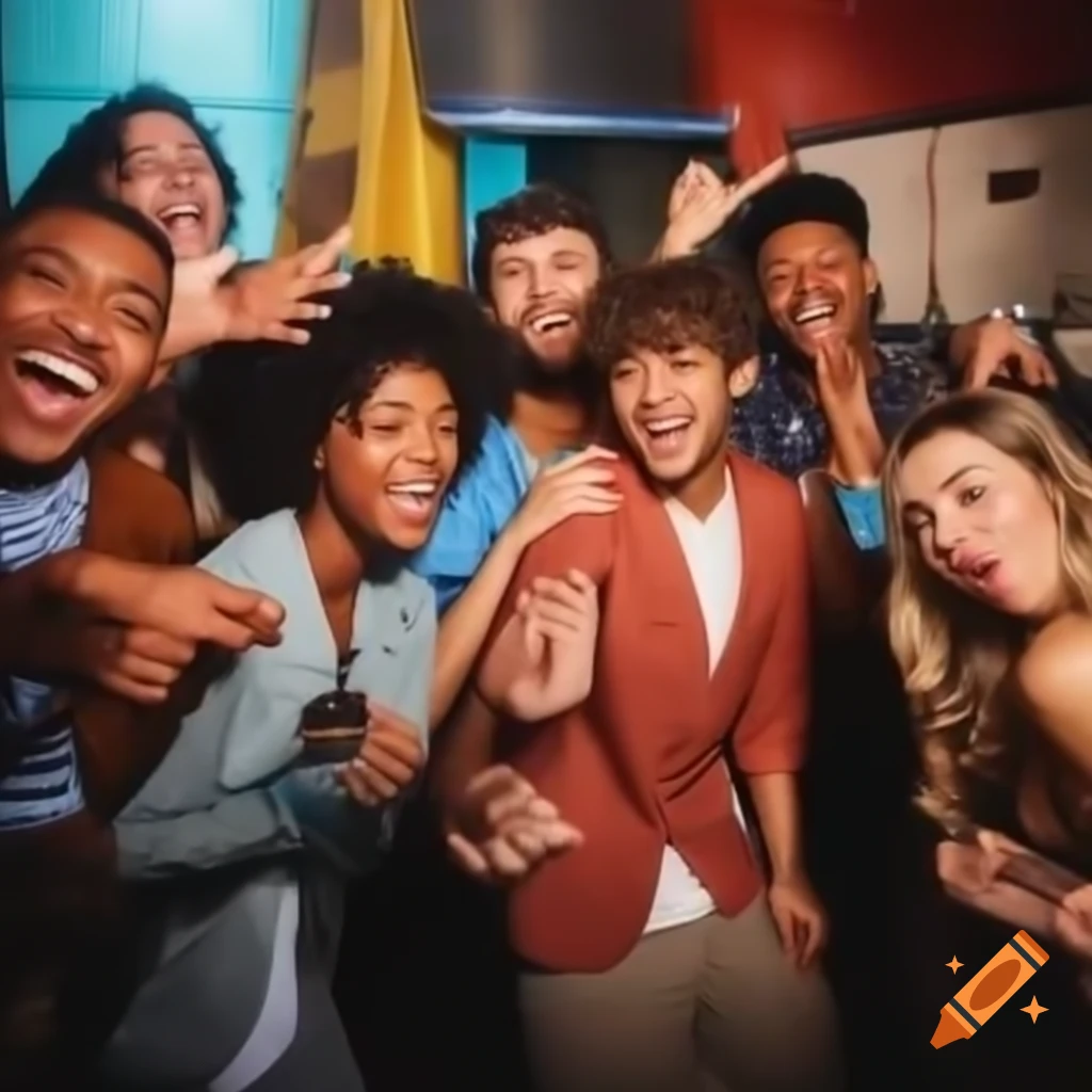 A group of friends enjoying each other's company