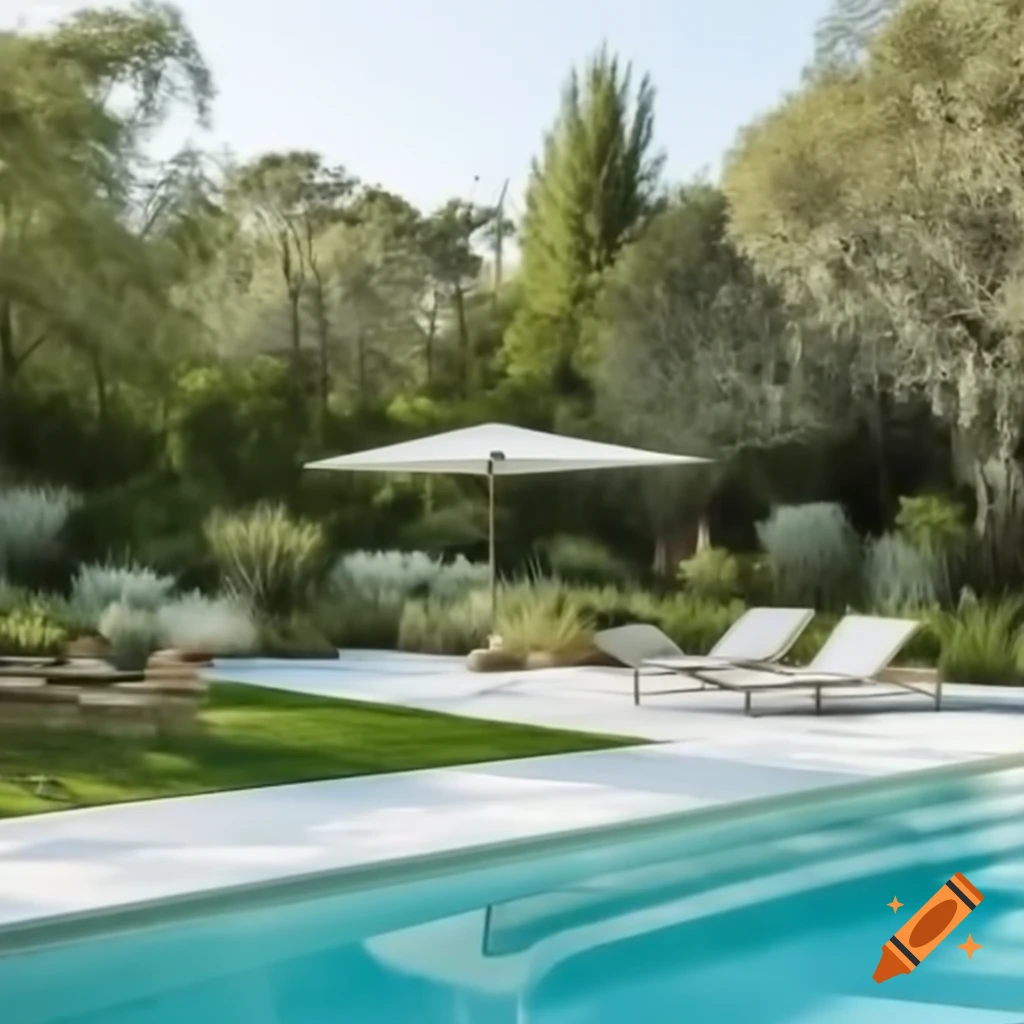 Natural pool integrated with landscaping inspired by Roberto Burle Marx