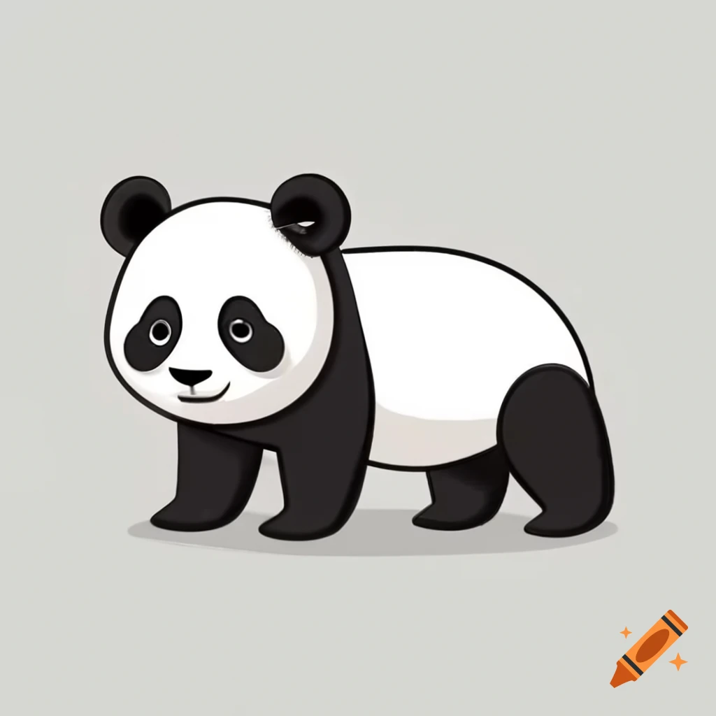 Small round panda resting