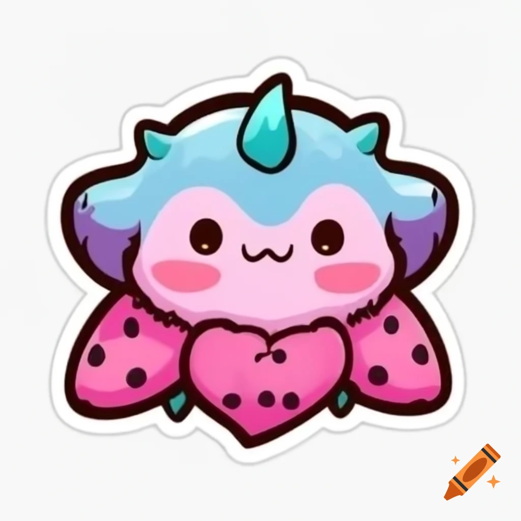 Cute octopus sticker design
