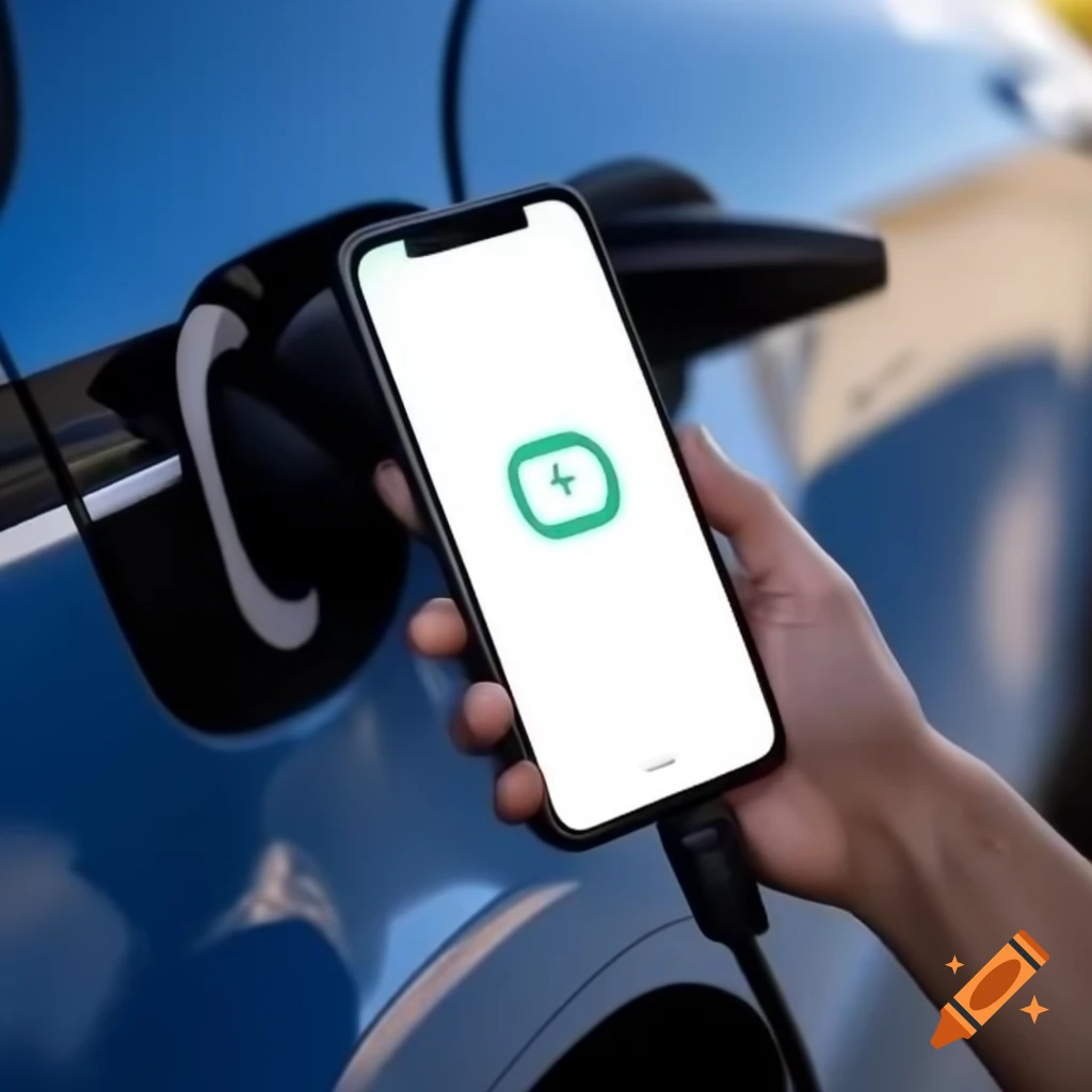 Phone charging with text about self-care and productivity