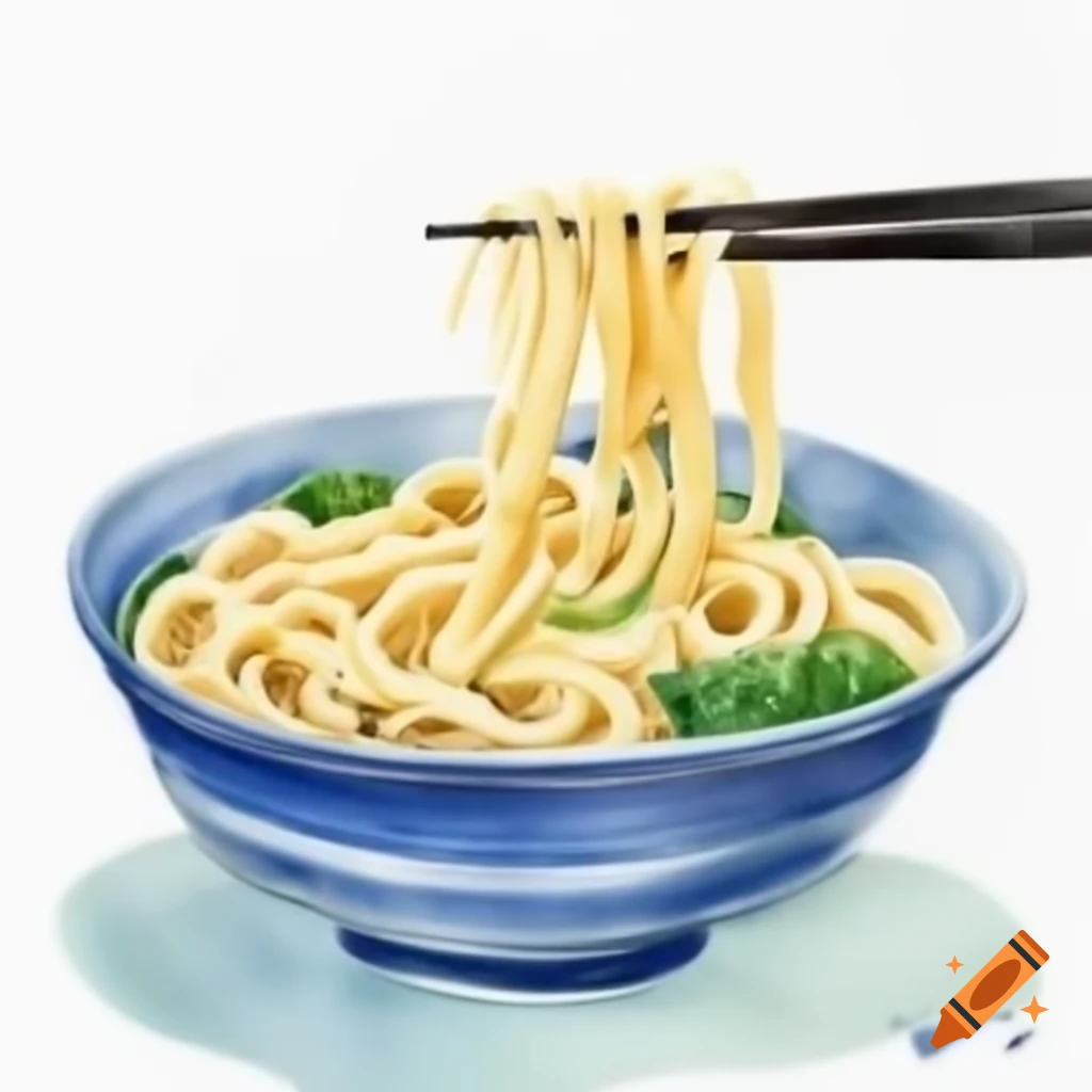 Delicious udon noodles served in a bowl